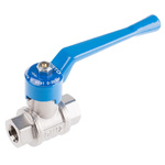 Festo Brass 2 Way, Ball Valve, G 1/4in, 10mm, -0.95 → 30bar Operating Pressure