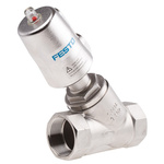 Festo Angle Seat type Pneumatic Actuated Valve, BSP 1-1/2in, 6 bar