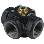 RS PRO 3 port Motorised Valve, Rotary Valve type , 1-1/4in Pipe Size