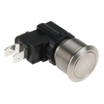 RS PRO Single Pole Double Throw (SPDT) Momentary Push Button Switch, IP67, 22.2 (Dia.)mm, Panel Mount, 250 / 125V ac