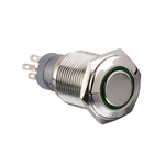 MP0045/1E1RD012S | Arcolectric (Bulgin) Ltd Double Pole Double Throw (DPDT) Latching Red LED Push Button Switch, IP67, 16.2 (Dia.)mm,