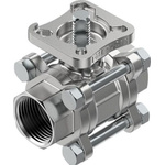 Festo Stainless Steel 2 Way, Ball Valve, NPT 1in, 25mm