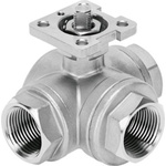 Festo Stainless Steel 3 Way, Ball Valve, NPT 1in, 25mm