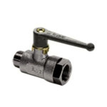 Legris Nickel Plated Brass 2 Way, Ball Valve 3.8mm, 8.8mm