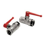 Legris Nickel Plated Brass 2 Way, Ball Valve 3/8in, 15.25mm