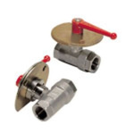 Legris Nickel Plated Brass Appliance Valve, Manual Ball Valve 3/4in, 24.5mm