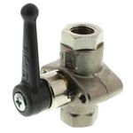 Legris Brass 2 Way, Ball Valve, BSPP 1/4in