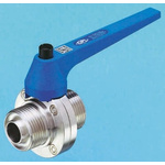 RS PRO Stainless Steel Butterfly Valve, 1in