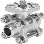 Festo Stainless Steel 2 Way, Ball Valve, 8mm, 63bar Operating Pressure