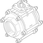 Festo Stainless Steel 2 Way, Ball Valve 4in, 100mm, 63bar Operating Pressure