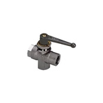 Legris Nickel Plated Brass Ball Valve, Ball Valve, BSPP 1/8in