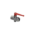 Legris Nickel Plated Brass Ball Valve, Ball Valve, BSPP 1/2in