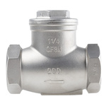 RS PRO Stainless Steel Single Check Valve, BSP 1-1/4in, 14 bar