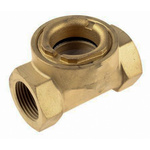 RS PRO Brass Sight Glass Non Return Valve, BSP 1in, 12 bar