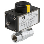 RS PRO Ball type Pneumatic Actuated Valve, BSP 1/2in, 40 bar