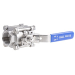RS PRO Stainless Steel Full Bore, 2 Way, Ball Valve, NPT 38.1mm