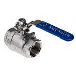 RS PRO Stainless Steel Full Bore, 2 Way, Ball Valve, BSPP 1 1/4in