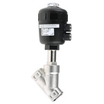 Burkert Angle type Pneumatic Actuated Valve, G 1in, 16 bar