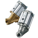 SMC Angle Seat type Pneumatic Actuated Valve, G 3/4in, 4 bar