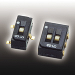 CAS-120B1 | Copal Electronics Surface Mount Slide Switch Single Pole Double Throw (SPDT) 100 (Non-Switching) mA, 100 (Switching) mA