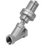 Festo Angle Seat type Pneumatic Actuated Valve, G 1/8in to G 1in, 30 bar