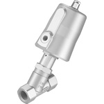 Festo Angle Seat type Pneumatic Actuated Valve, G 1/8in to NPT 1-1/2in, 40 bar