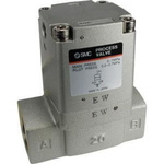 SMC Cylinder type Pneumatic Operated Process Valve, Rc 1/4in to Rc (taper) 1/4in, 1 MPa
