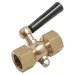 RS PRO Pressure Gauge Cock 1/2 in BSP Female 1/2 in BSP Female