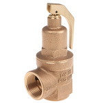 8888 5bar Pressure Relief Valve With Female BSP 1 in BSP Female Connection and a BSP 1 Exhaust Port