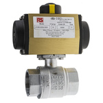 RS PRO Ball type Pneumatic Actuated Valve, BSP 1-1/2in, 40 bar