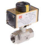 RS PRO Ball type Pneumatic Actuated Valve, BSP 3/4in, 1000 psi