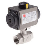 RS PRO Ball type Pneumatic Actuated Valve, BSP 1in, 1000 psi