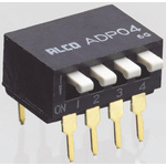 1571999-1 | 2 Way Through Hole DIP Switch SPST, Piano Actuator