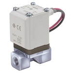 SMC Solenoid Valve VX230AGA, 2 port(s) , NC, 24 V dc, 1/4in