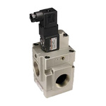 SMC Solenoid Valve VG342-7D-04FA-Q, 3 port(s) , NC, 240 V ac, 1/2in
