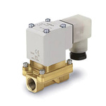 SMC Solenoid Valve VXZ232AGA, 2 port(s) , NC, 24 V dc, 1/4in