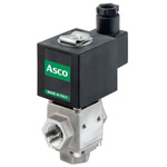 EMERSON – ASCO Solenoid Valve L340V09G-Z130A G3/8x12 V12/DC, 3 port(s) , 12 V dc, 3/8in
