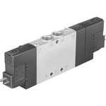 Festo Solenoid Valve CPE18-M3H-5/3BS-1/4, 5 port(s) , NO, 230 V ac, 1/4in