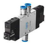 Festo Solenoid Valve CPE18-M3H-5J-QS-10, 5 port(s) , 230 V ac, 10mm