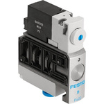 Festo Solenoid Valve CPVSC1-M1H-N-P-Q3O, 1 port(s) , NO, 22 V dc, 3/2in