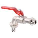 RS PRO Chrome Plated Brass Lever Bib Tap, 3/8in
