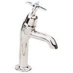 Pegler Yorkshire Chrome Plated Brass Twist Handle High Neck Cold Sink Tap, 3/4in