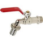 Sferaco Nickel Plated Brass Lever Bib Tap, 1/2in