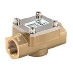 3 port NC solenoid valve 50 bar air DIN electrical entry 16mm orifice 24V dc 3/4" bspp ported
