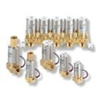 3 port CO solenoid valve air/water/vacuum 12V dc 1.6mm orifice 1/8" bspp ported Brass FKM