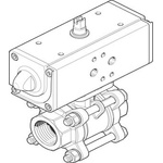 Festo Pneumatic 2 port Actuated Ball Valve - Double Acting, 6 - 8.4bar Operating Pressure