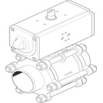 Festo Pneumatic 2 port Actuated Ball Valve - Double Acting, 6 - 8.4bar Operating Pressure