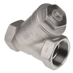 RS PRO, 1-1/4 in BSP Stainless Steel Y Strainer