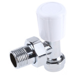 RS PRO Brass 15 mm Male to 1/2 in Male Manual Radiator Valve