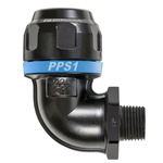 PREVOST 16bar Aluminium R 3/4 Elbow Connector, 25mm outside diameter